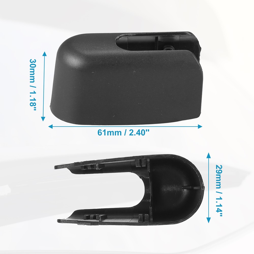 Pack (1) Rear Windshield Wiper Arm Nut Cover Cap Fit for Mazda 3 Hatchback