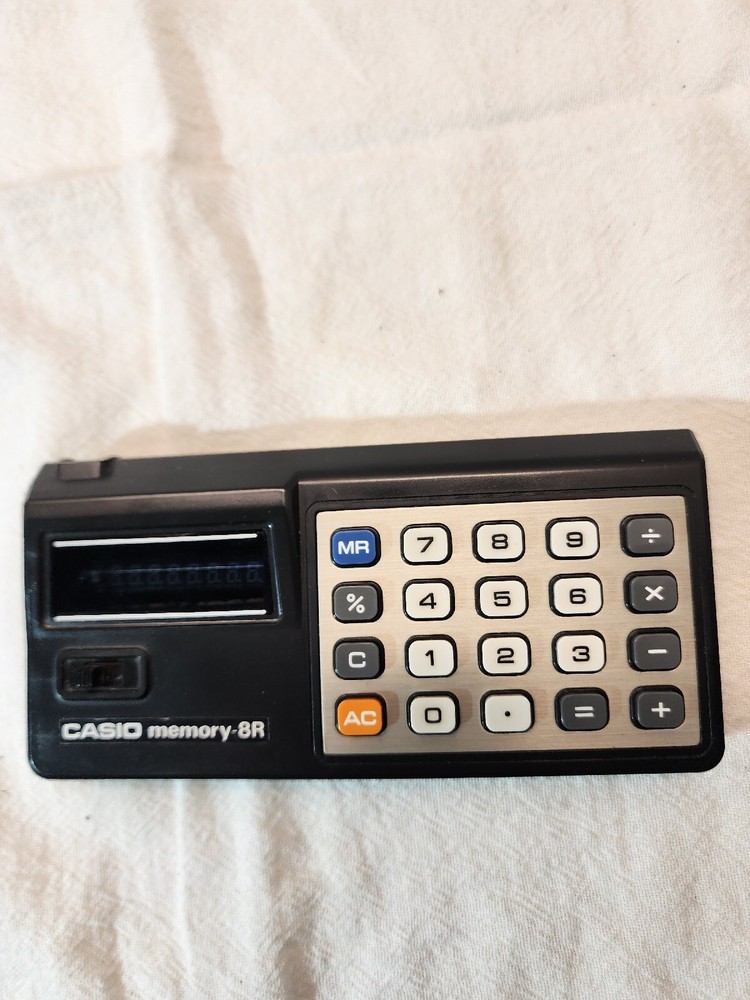Vintage Casio Memory-8R Calculator Tested/Works