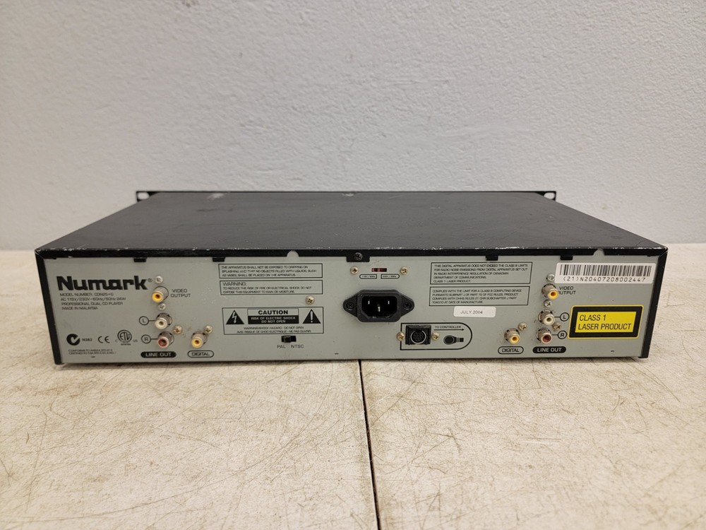 Numark CDN25+G Dual Karaoke Professional CD Player