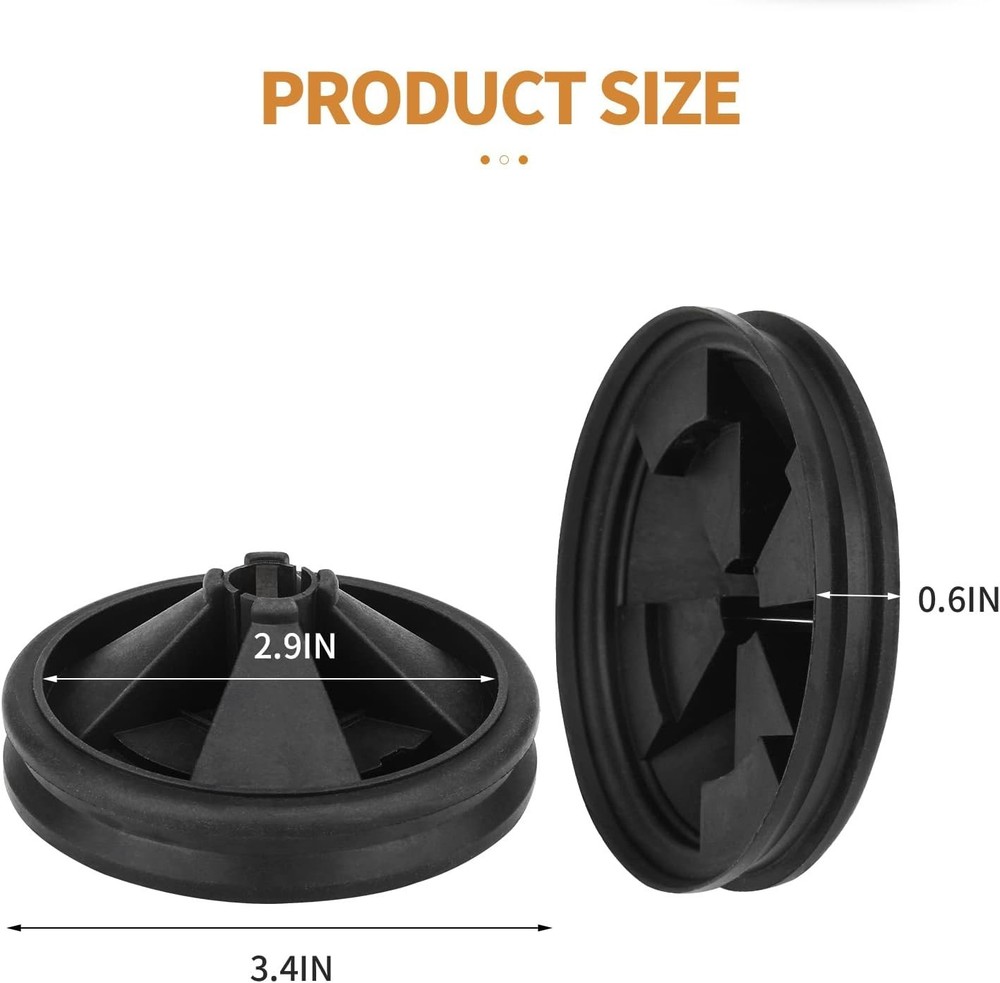 Garbage Disposal Splash Guard, 2 Pack Upgraded EPDM Rubber Drain Insert for I...