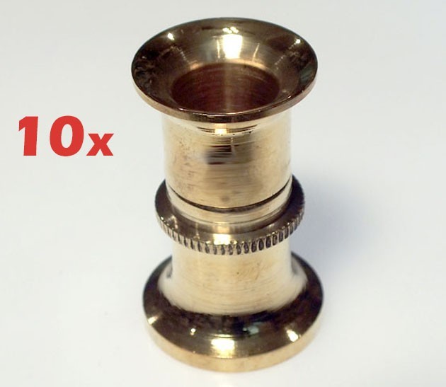 Brass Hair Stacker for Fly Tying - Medium - 10 Pack