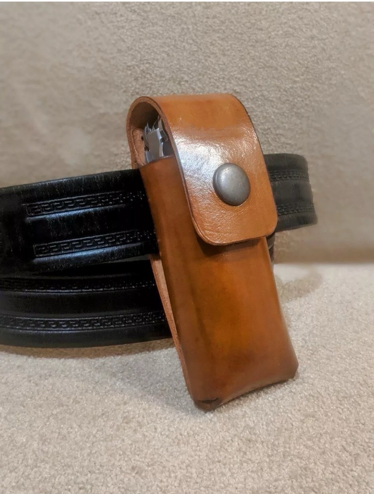 Leather Sheath with Belt Loop for Leatherman Multitool Wave , Bond , Pulse ….