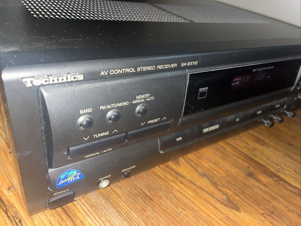 Technics SA-EX110 AV Stereo Receiver Dolby Pro Antenna - UNTESTED - Powers On