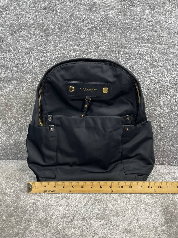 Marc Jacobs Mini Backpack Black Top Handle Adjustable Shoulder