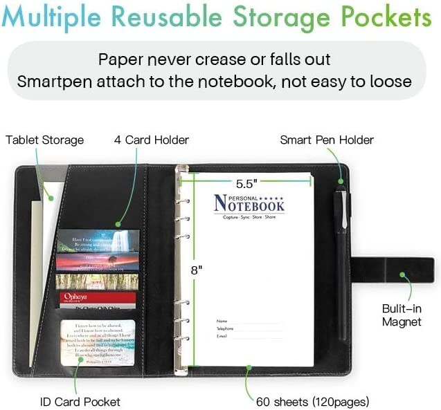 Ophaya 2-in-1 Digital Pen Set - For Note-Taking &Audio-Smartpen, Notebook