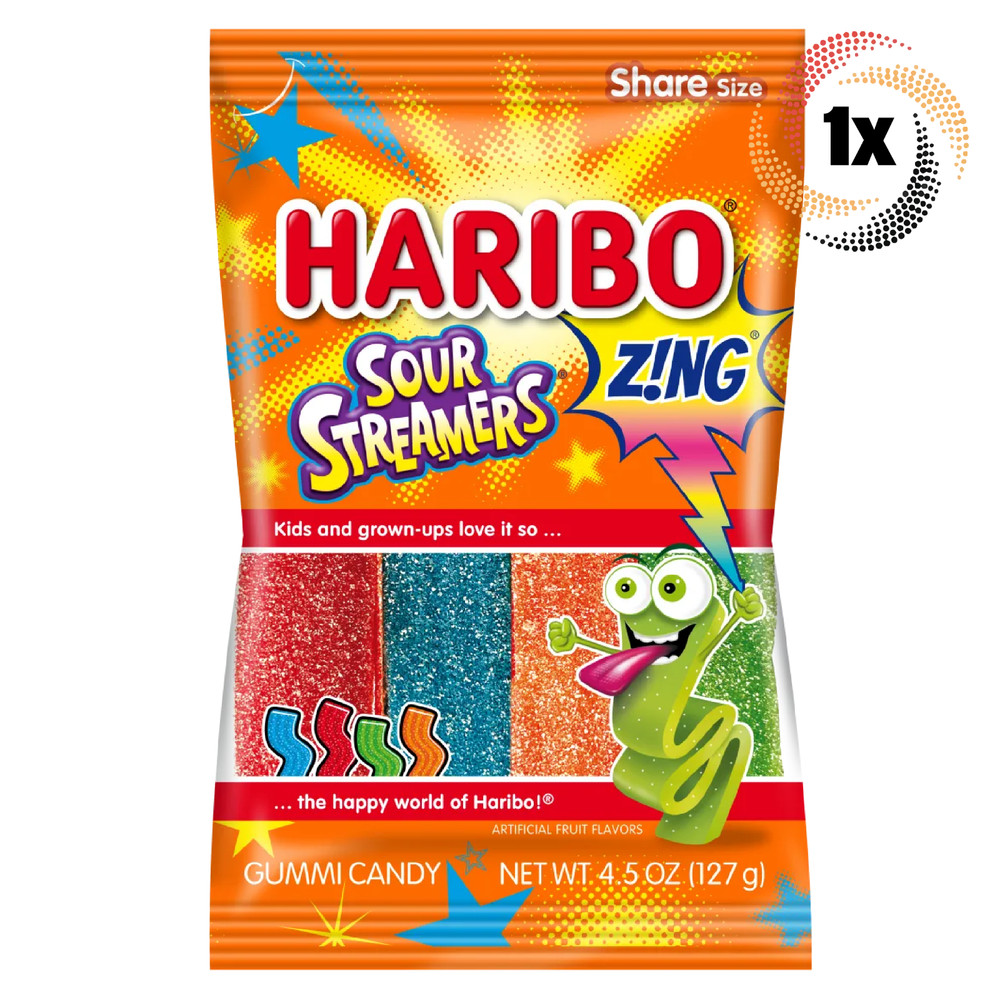 Haribo Sour Streamers Peg Bag