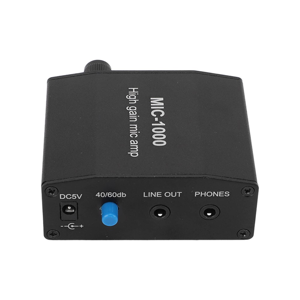 Mic Audio Amp Microphone Amplifier High Gain 1000 Times Amplification Mic-1000