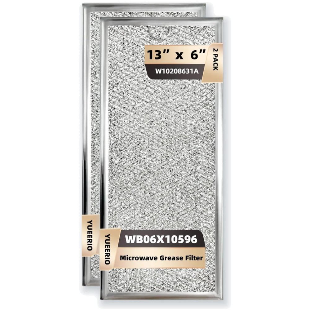 Microwave Grease Filter Replacement 13" X 6", Pack of 2