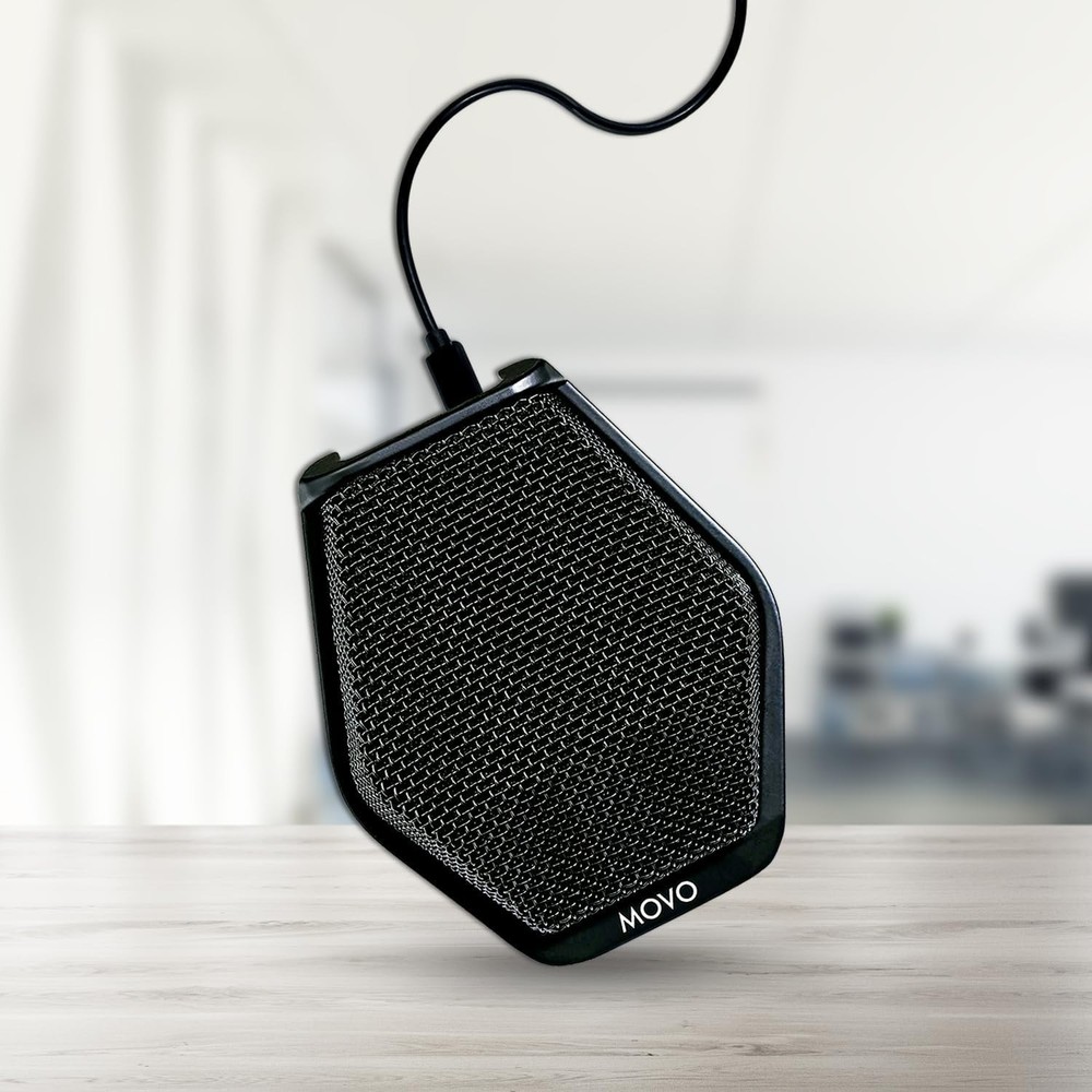 Movo MC1000 Conference USB Microphone for Computer Desktop and Laptop-20ft range
