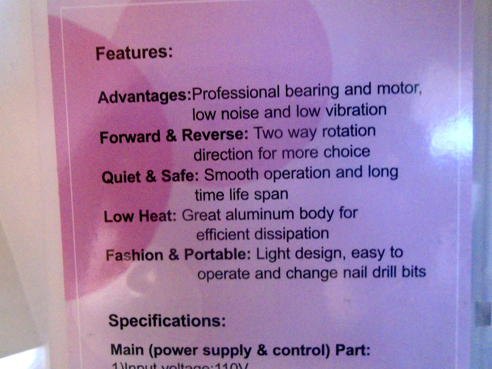 Cositte Electric Nail Drill USB Type - Pink