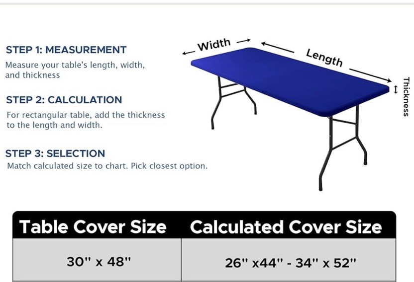 Spandex Fitted Tablecloths 6 Pack Royal Blue