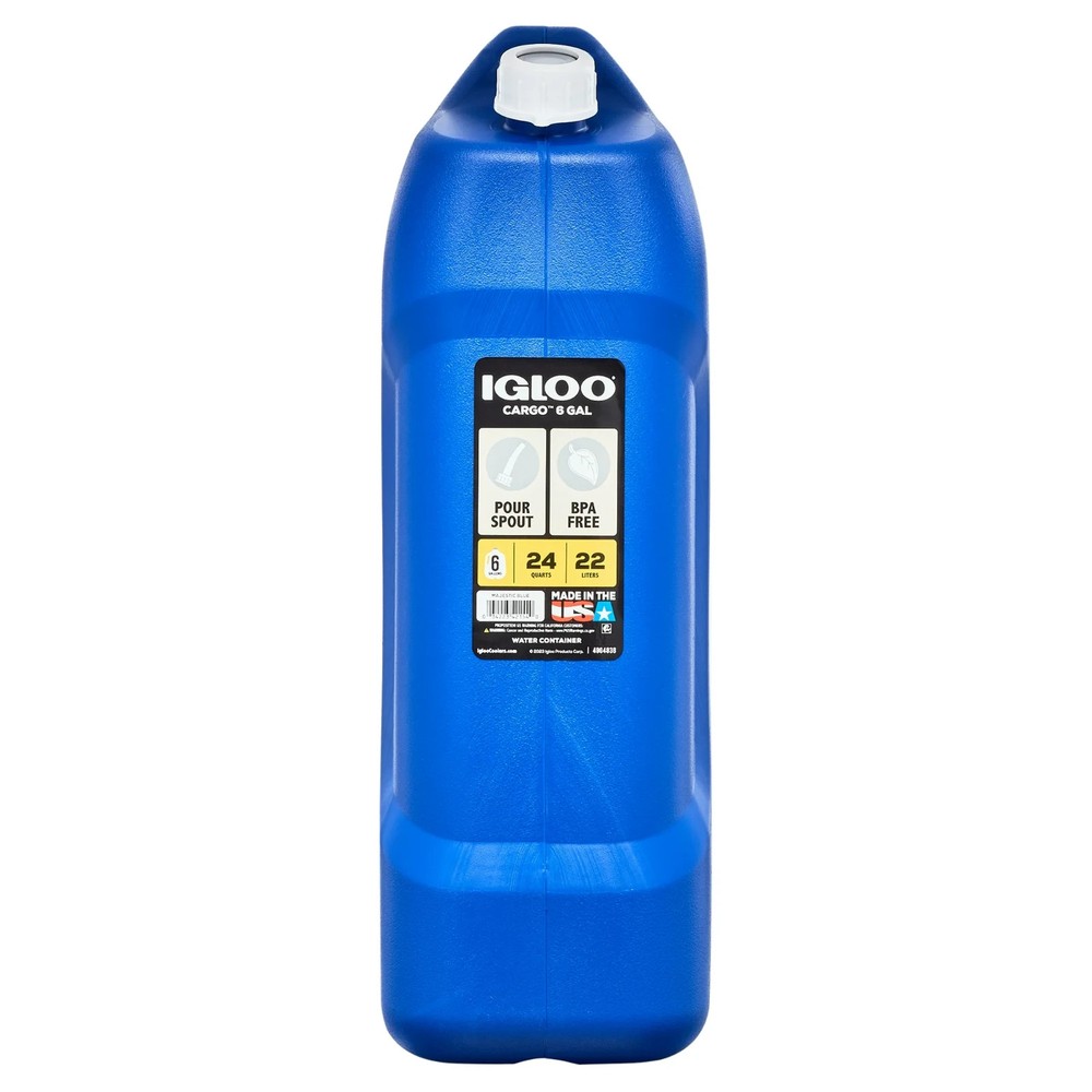 (2 pack) Igloo 6 Gallon Camping Water Storage Container, Blue