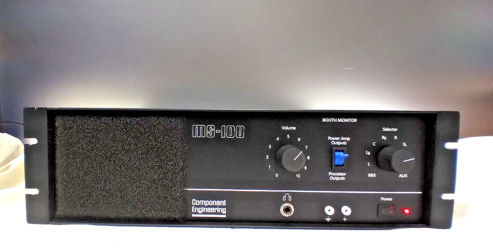 Component Engineering MS-100, Booth Monitor / Amplifier, Rack Mount