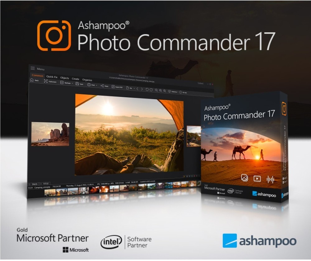2x Ashampoo Photo Commander 17 - Lifetime for PC [Disc] or [4GB USB].