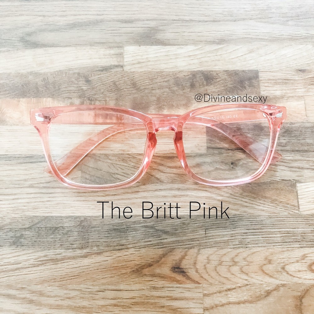 Blue Light Blocking Glasses NEW The Britt Pink