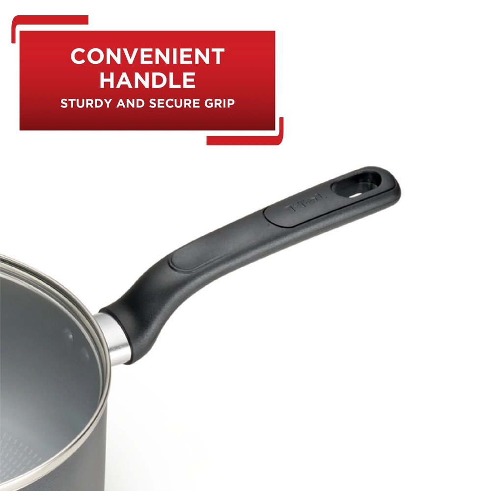 Nonstick Cookware, Saucepan, 2 Quart, Grey