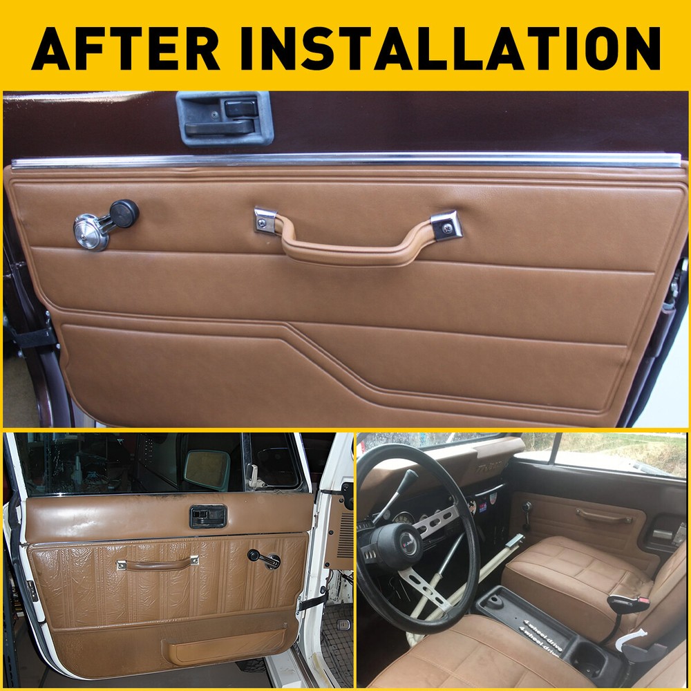 For 1987-1995 Wrangler YJ Interior Door Pull Handle Driver / Passenger Spice Tan