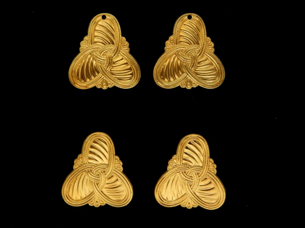 Infinity Symbols / Raw Brass Stampings /With or Without Hole / Pair