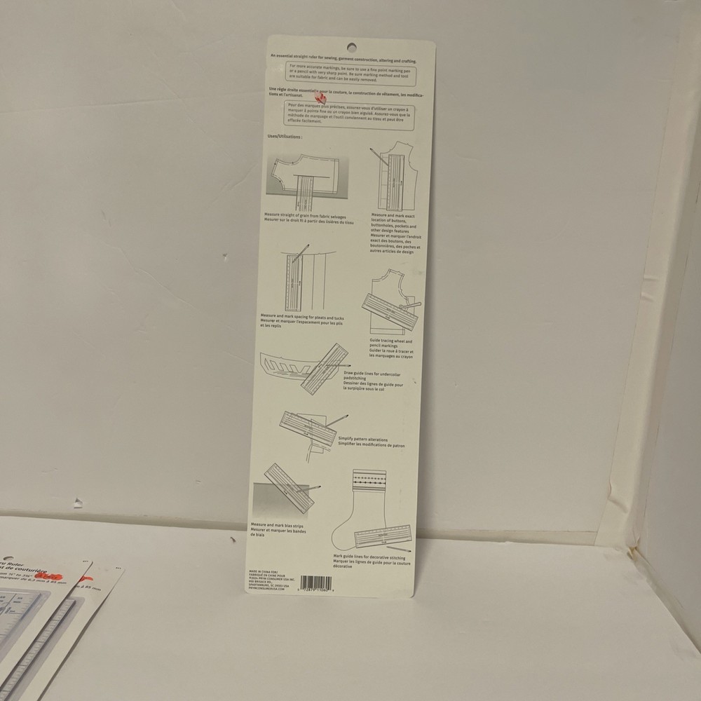 DRITZ Vintage See-Thru Dressmaker Ruler 1994