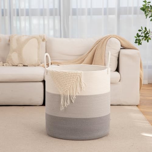 100L Laundry Hamper, Dirty Clothes Hamper for Bedroom, Gradient Grey