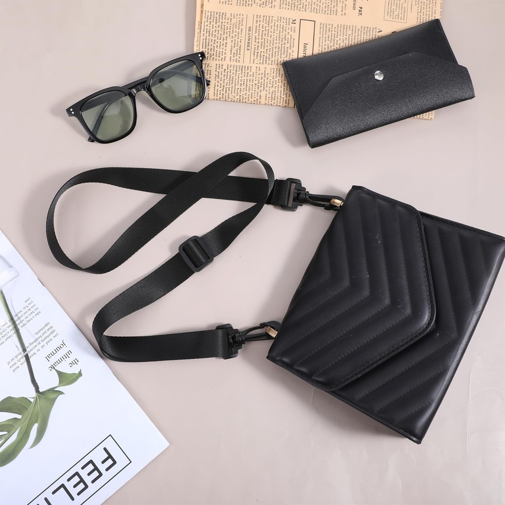 2Pack Adjustable Bag Strap Replacement 25mm Shoulder Strap with Swivel Clips