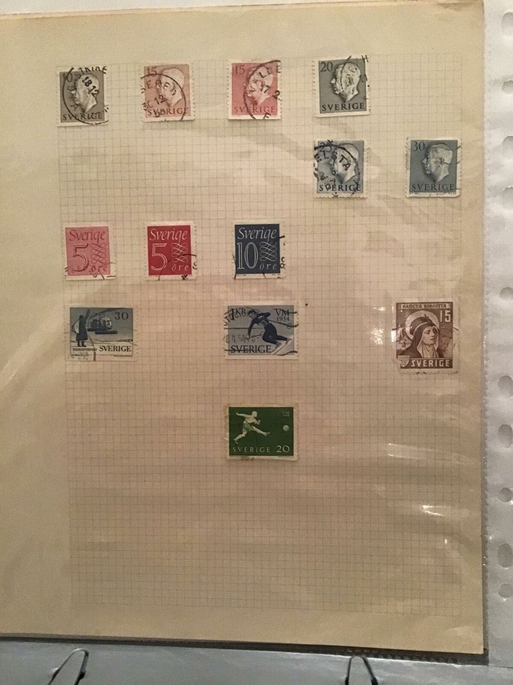 Sweden stamps page R24328