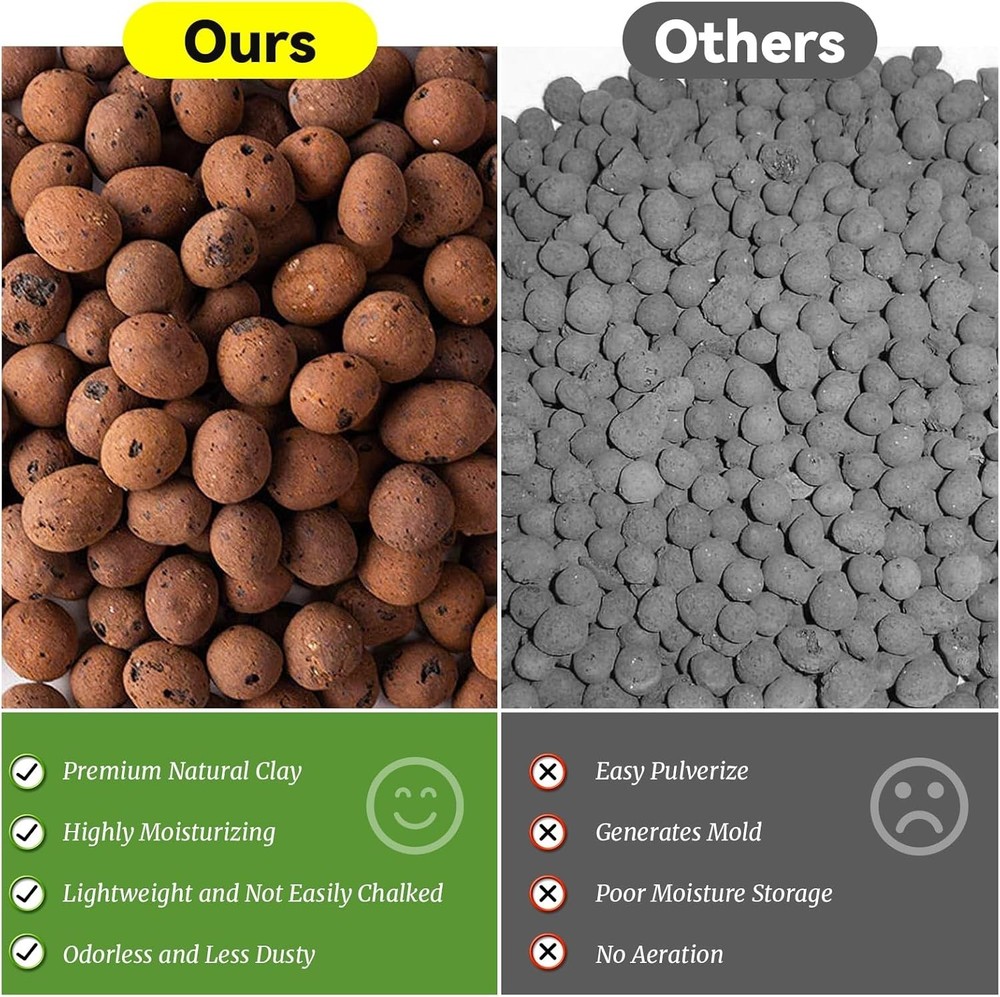 Organic Expanded Clay Pebbles Hydroponic Grow Media