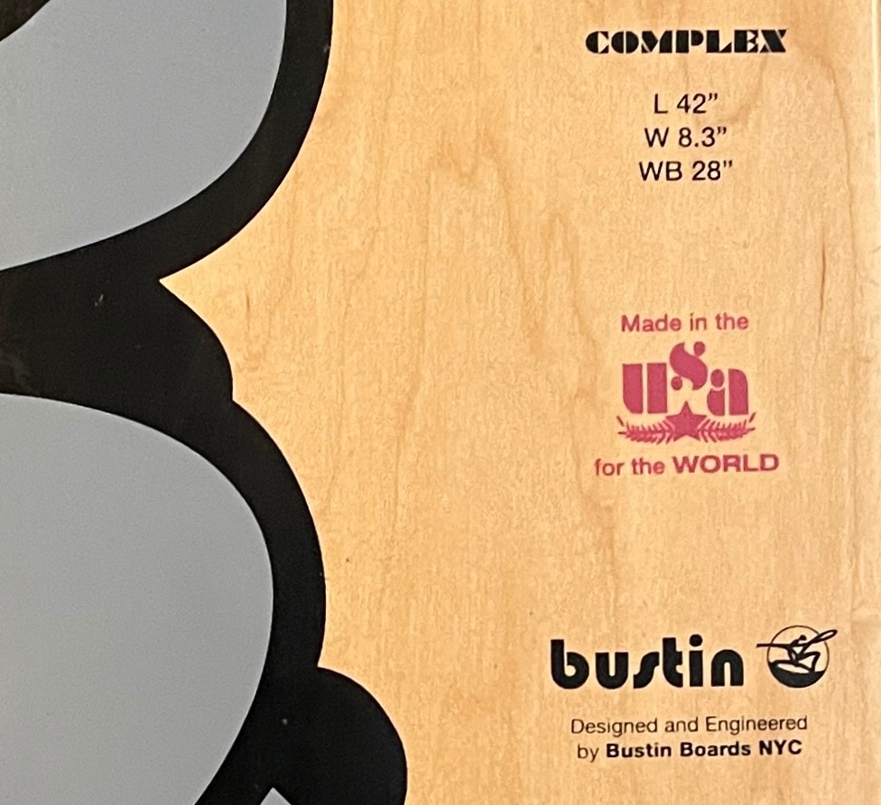 BUSTIN Longboard COMPLEX NYC Longboard Sakteboard Deck 42”
