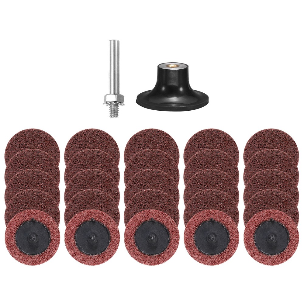 26pcs Quick Change Discs Set 2" Roll Lock Sanding Discs Medium with Disc Holder