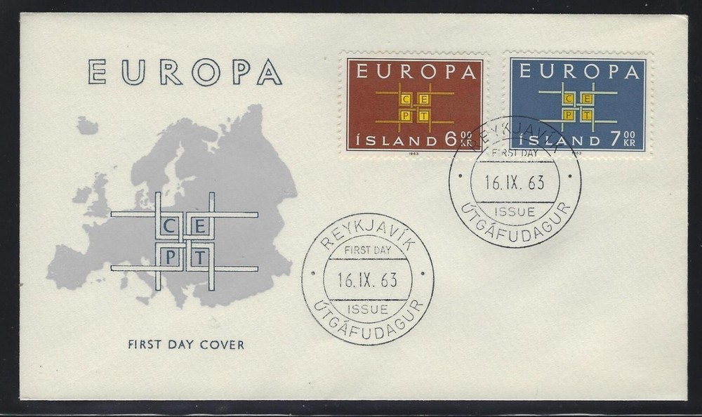 1960-1966 Iceland EUROPA First Day Covers - 6 different
