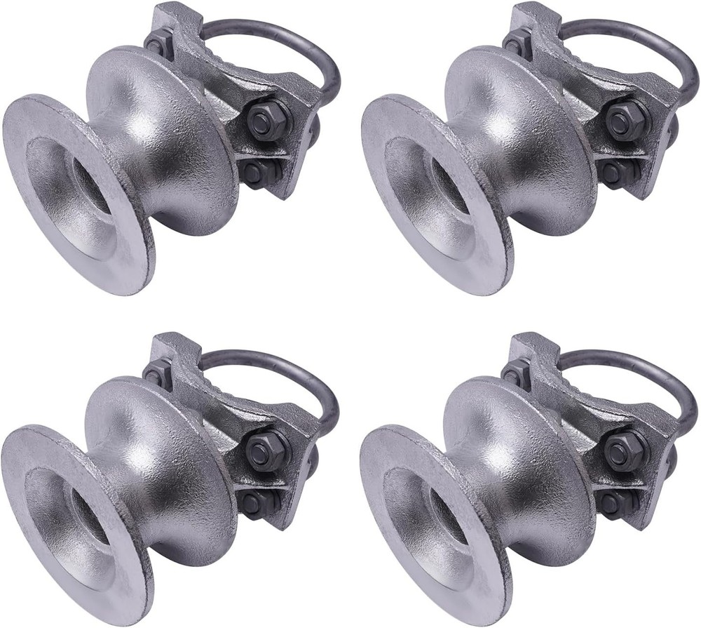 NEW Cantilevered Gate Rollers, Slide Gate Hardware 4.5” Post Chain 8 Total