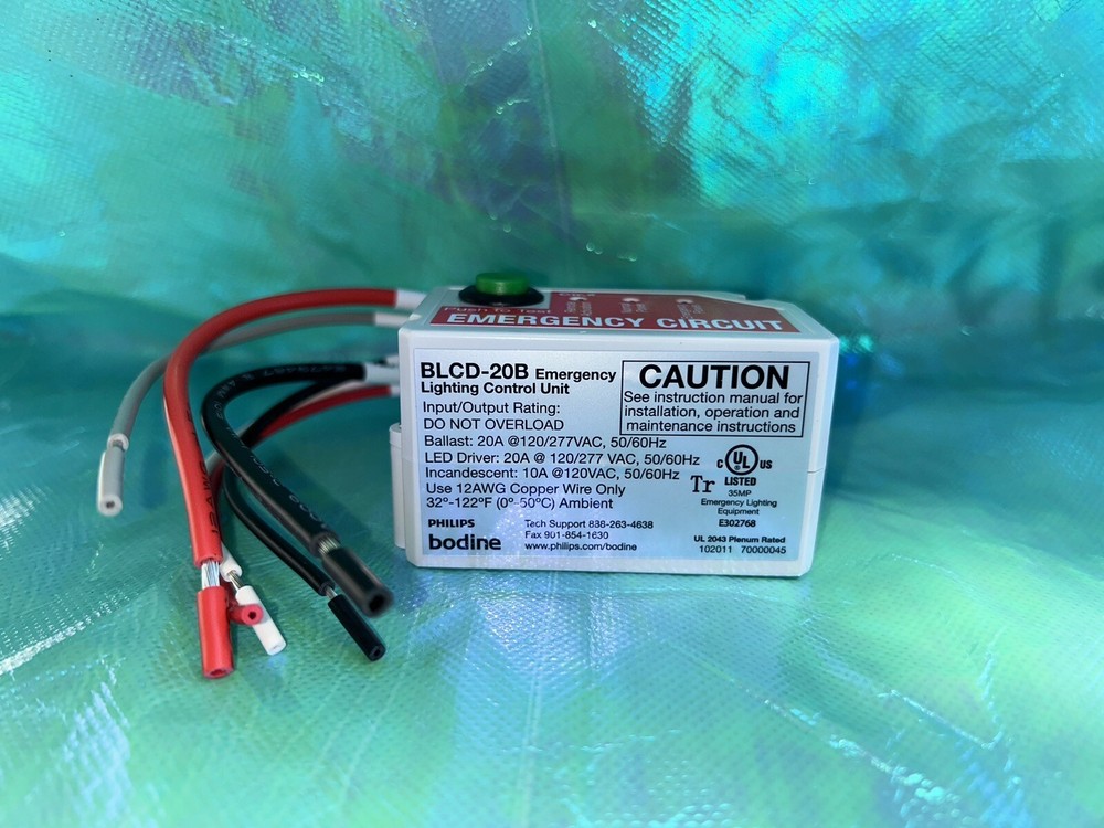 Philips BLCD20B Bodine Emergency Lighting Control Unit - White