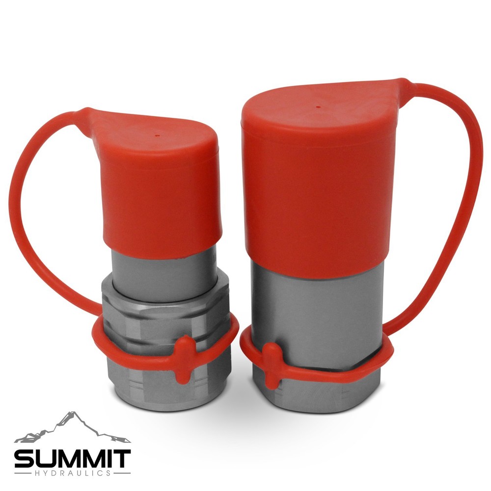 3/4" SAE Flat Face Hydraulic Quick Connect Coupler Coupling Skid Steer 2 Sets
