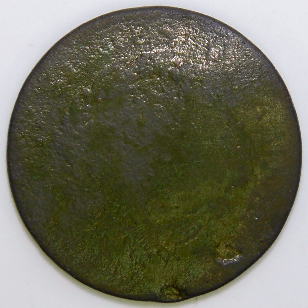 1818 Coronet Head Large Cent Bent k366