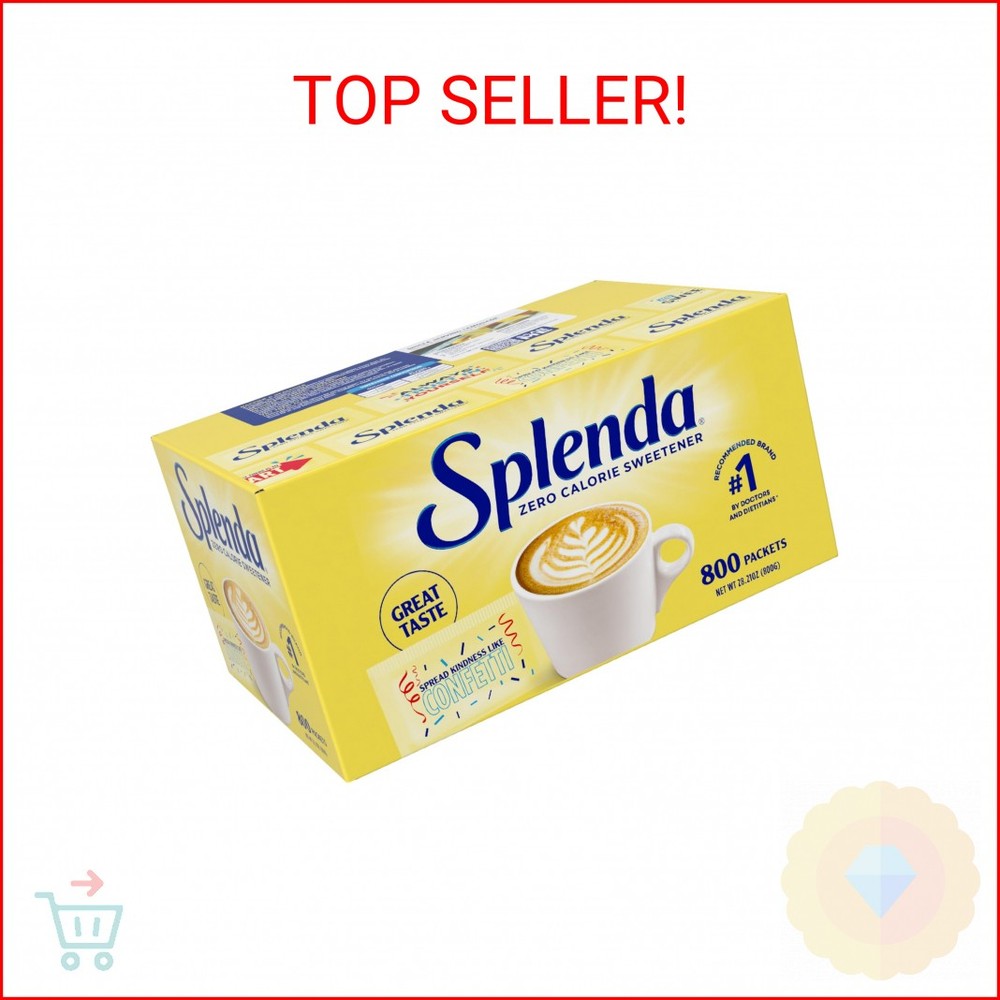 SPLENDA Zero Calorie Sweetener Value Pack, 800 Count Packets