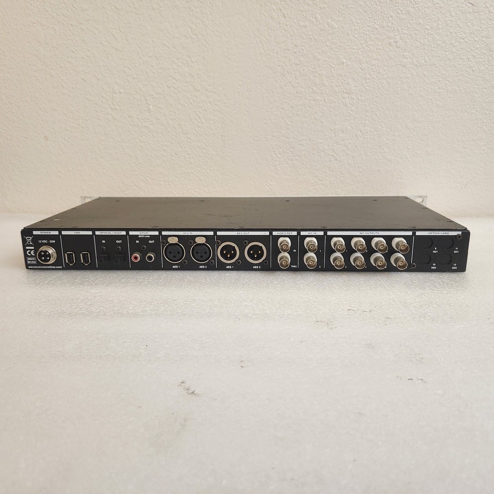 Brainstorm DCD 8 Master Clock Distripalyzer Word Distributor Analyzer Converter