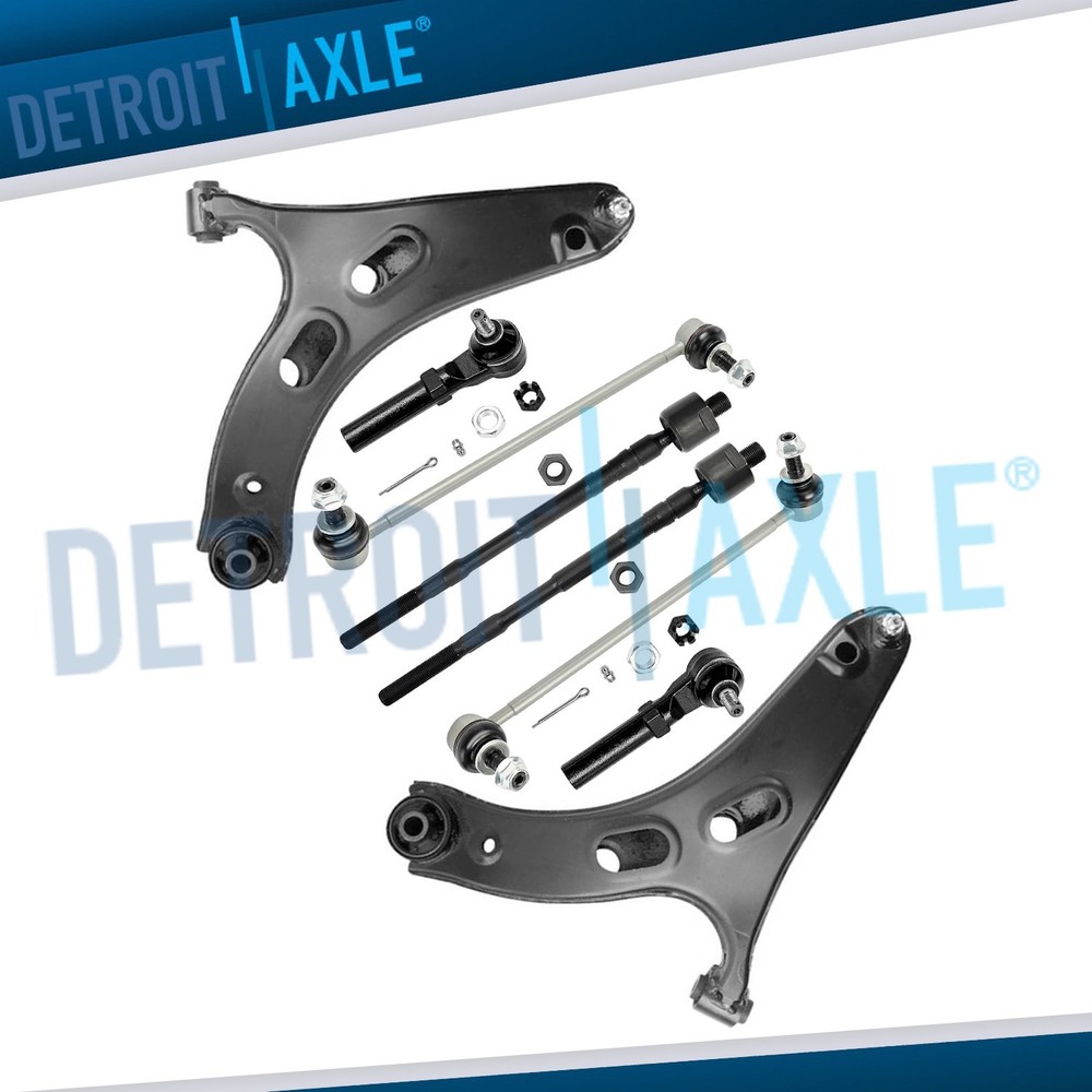 Front Lower Control Arms Tie Rods Sway Bars Kit for 2018 - 2023 Subaru Crosstrek