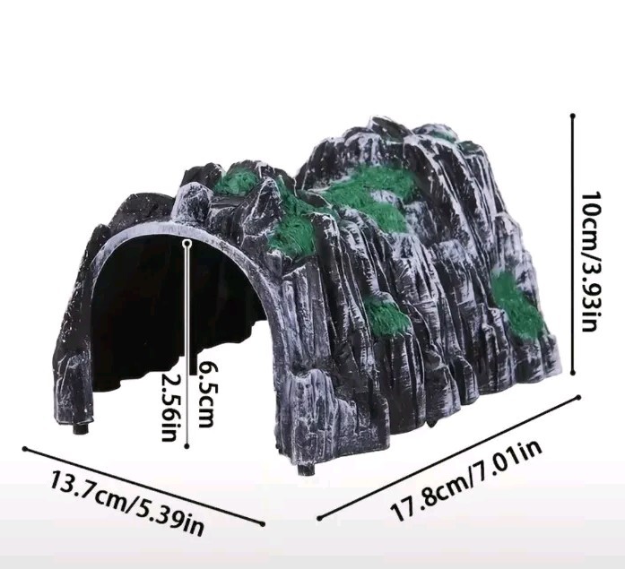 Plastic 1:87 Scale Model Toy Train Railway Cave Tunnels Sand Table Tunnel