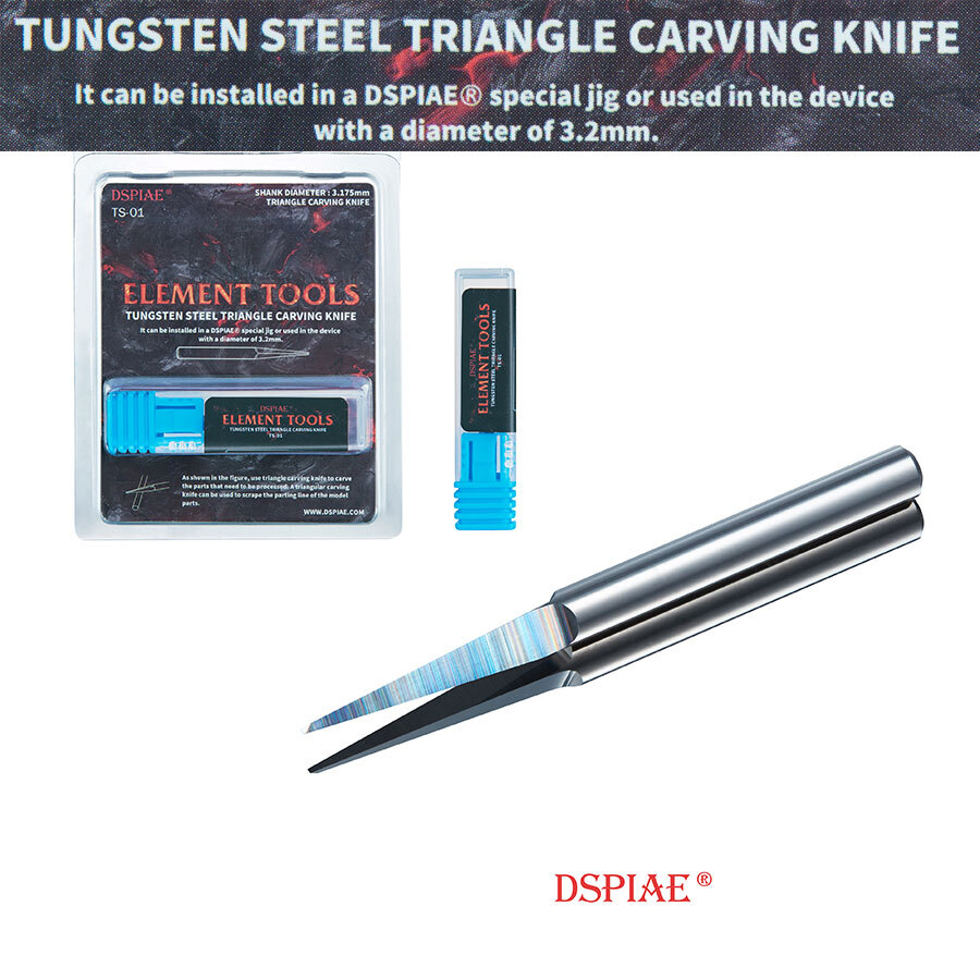 Dspiae Tungsten Steel Triangle Carving Knife