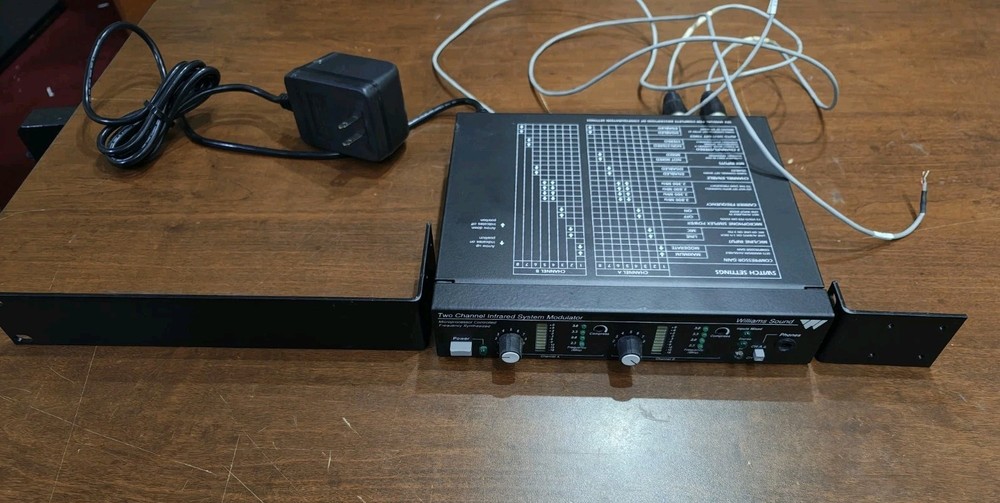 Williams Sound MOD 232 Two Channel Infrared System Modulator w/ power supply