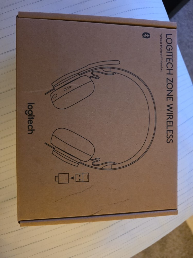 Logitech Zone Wireless Bluetooth Headset A00082/83 New Open Box