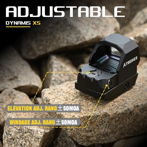 Dynamis Micro Reflex Sight, Red Dot Sight with 3-Point Reticle, Compatible