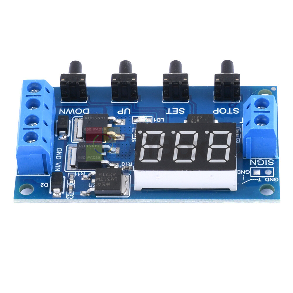 DC 5V-36V Trigger Cycle Timer Delay Relay Switch Circuit Module MOS Tube w/ Case