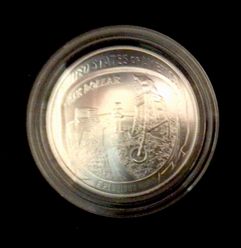 2019 Apollo 11 50th Anniversary Commemorative UNC Silver Dollar Box/COA!