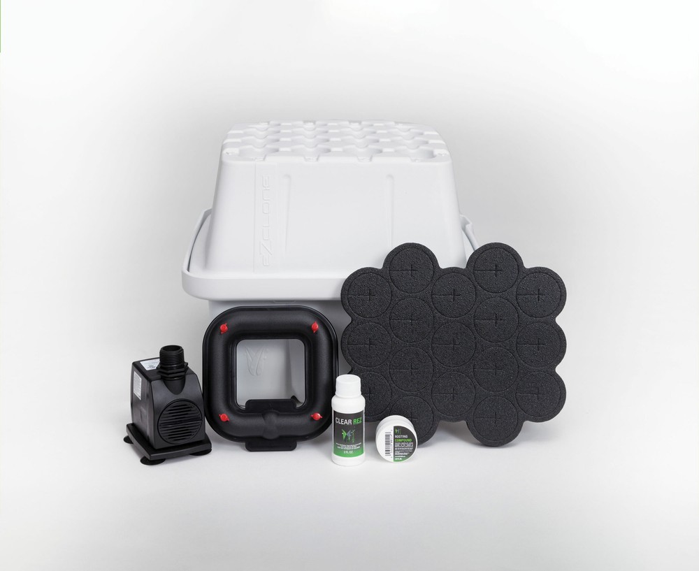 EZ-Clone Low Pro 16 Aeroponic System - Black/White - Cloning Machine Propagators