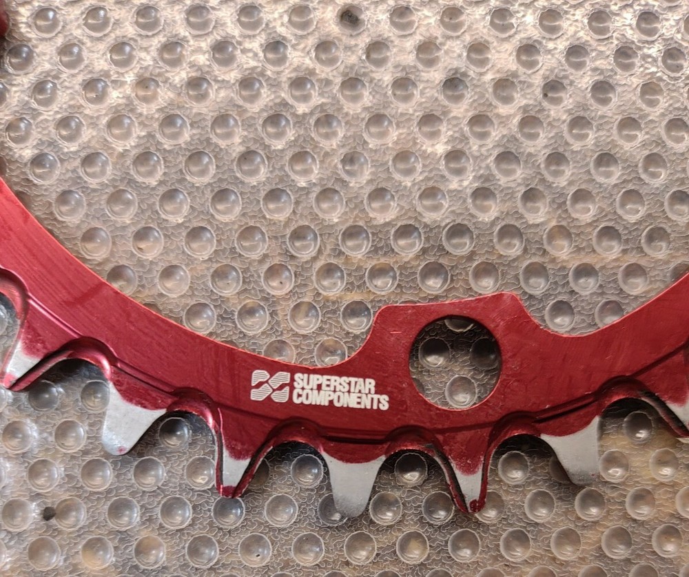 Superstar Components Raptor Chainring 32t 104 bcd Red