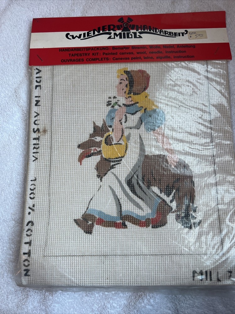 needlepoint canvas handpainted