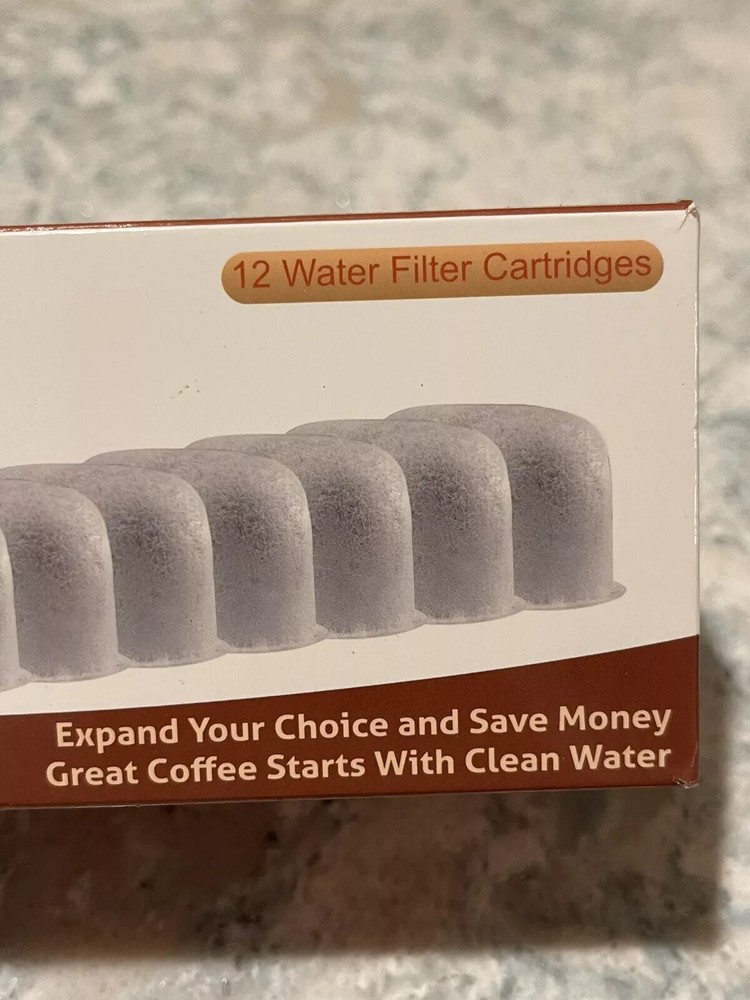 Possiave 12-Pack Universal Charcoal Water Filter Replacement for Coffee Makers