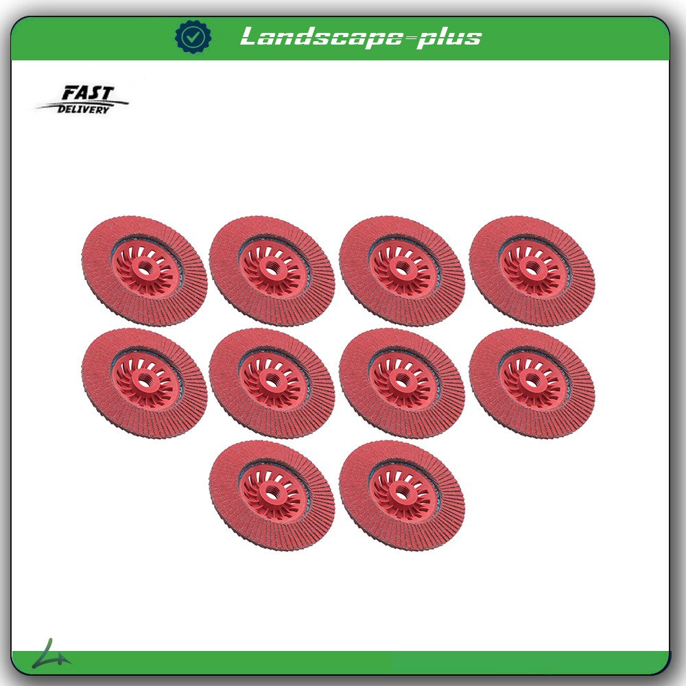 Type 29 Ceramic Grain Flap Sanding Discs 10 PCS 4-1/2" x 7/8" 80 Grits