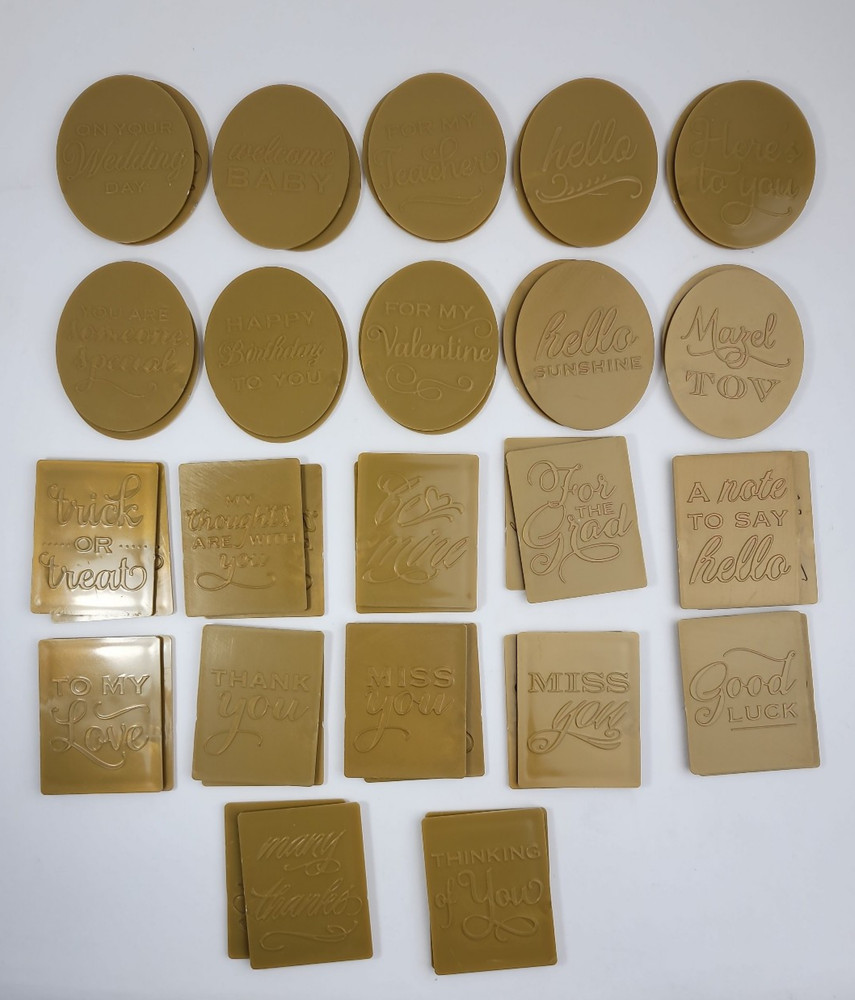 22 Anna Griffin Mix & Match Embossing Folders Sentiments Many Occasion Cuttlebug